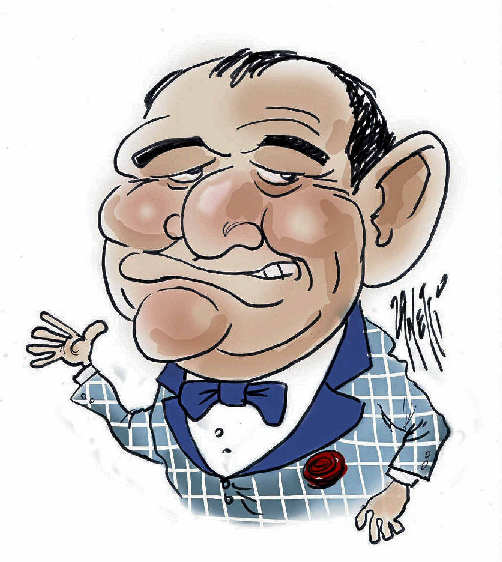 A caricature of Ipswich Mayor Paul Pisasale. A caricature of Ipswich Mayor Paul Pisasale.